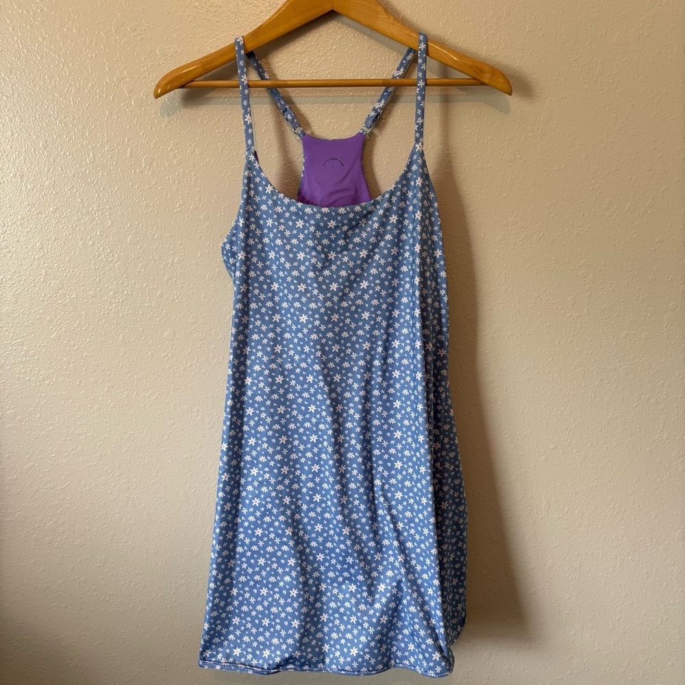 Blue Floral Women's Dress